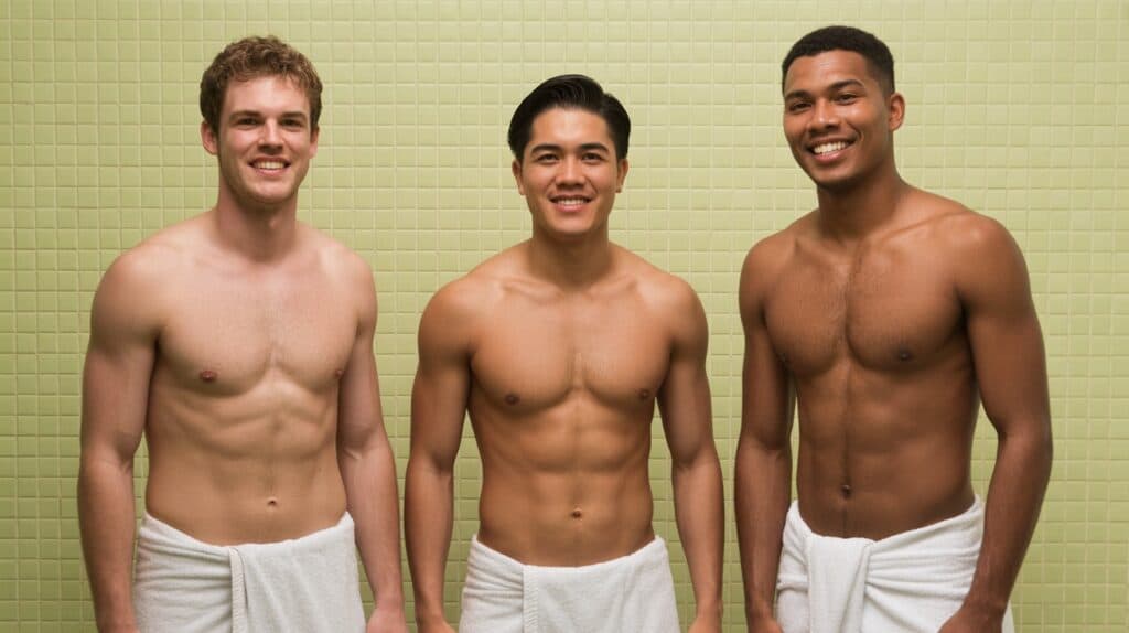 gay sauna group sex