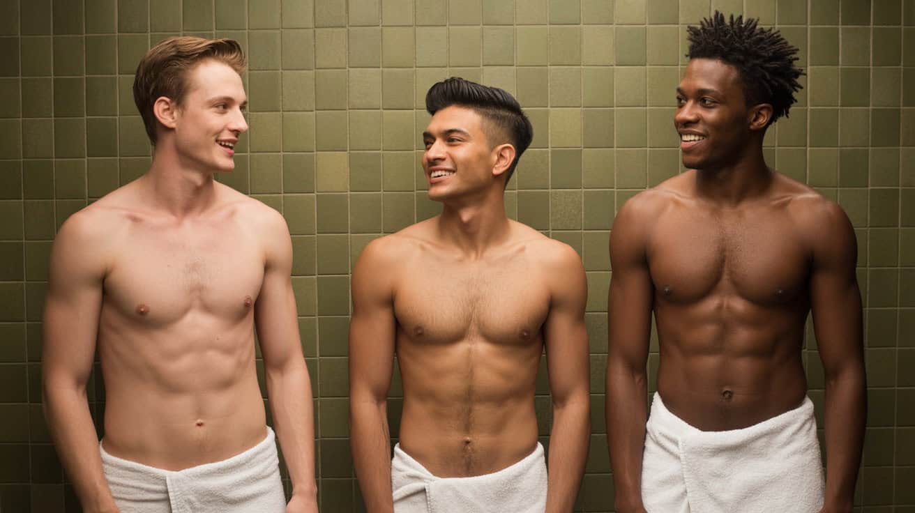 gay couples sauna