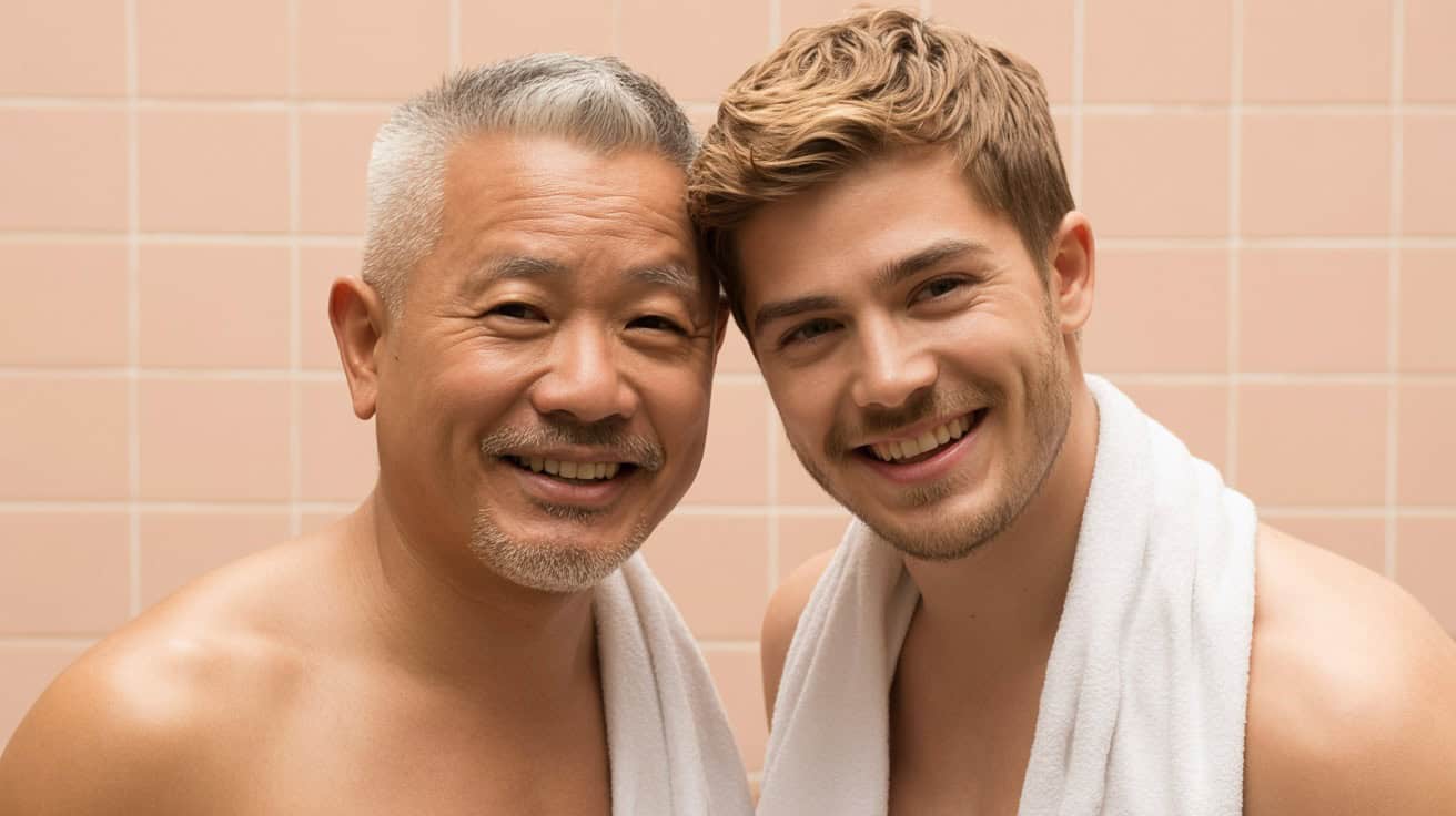 gay men over 50 sauna